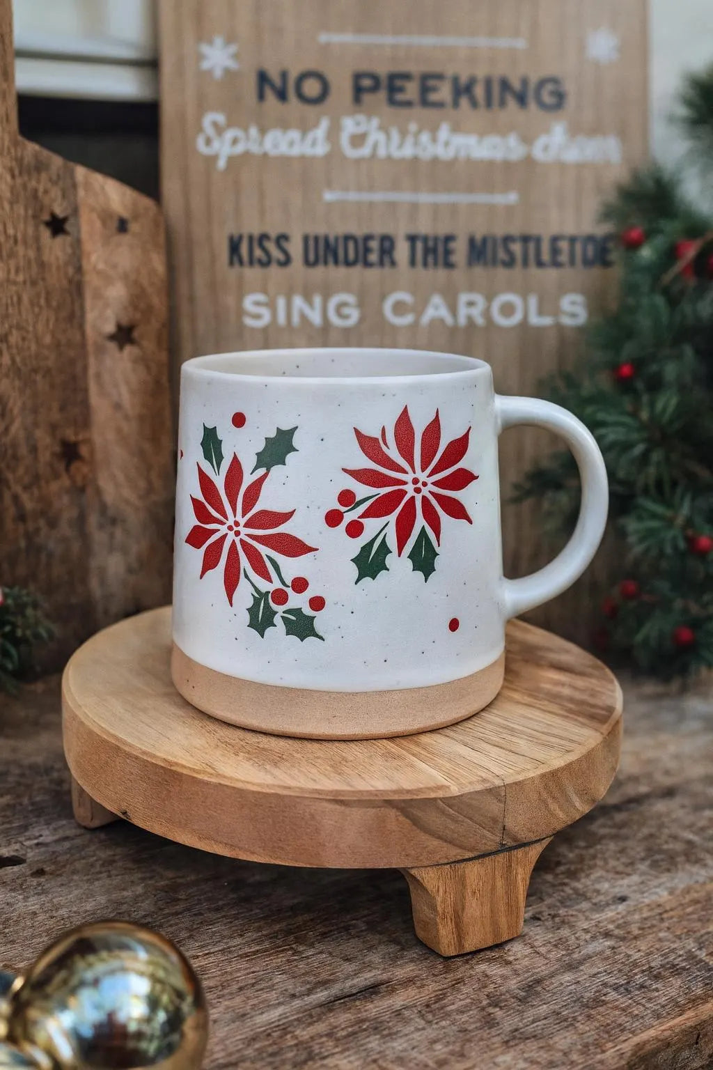 Poinsettia Festive Mug