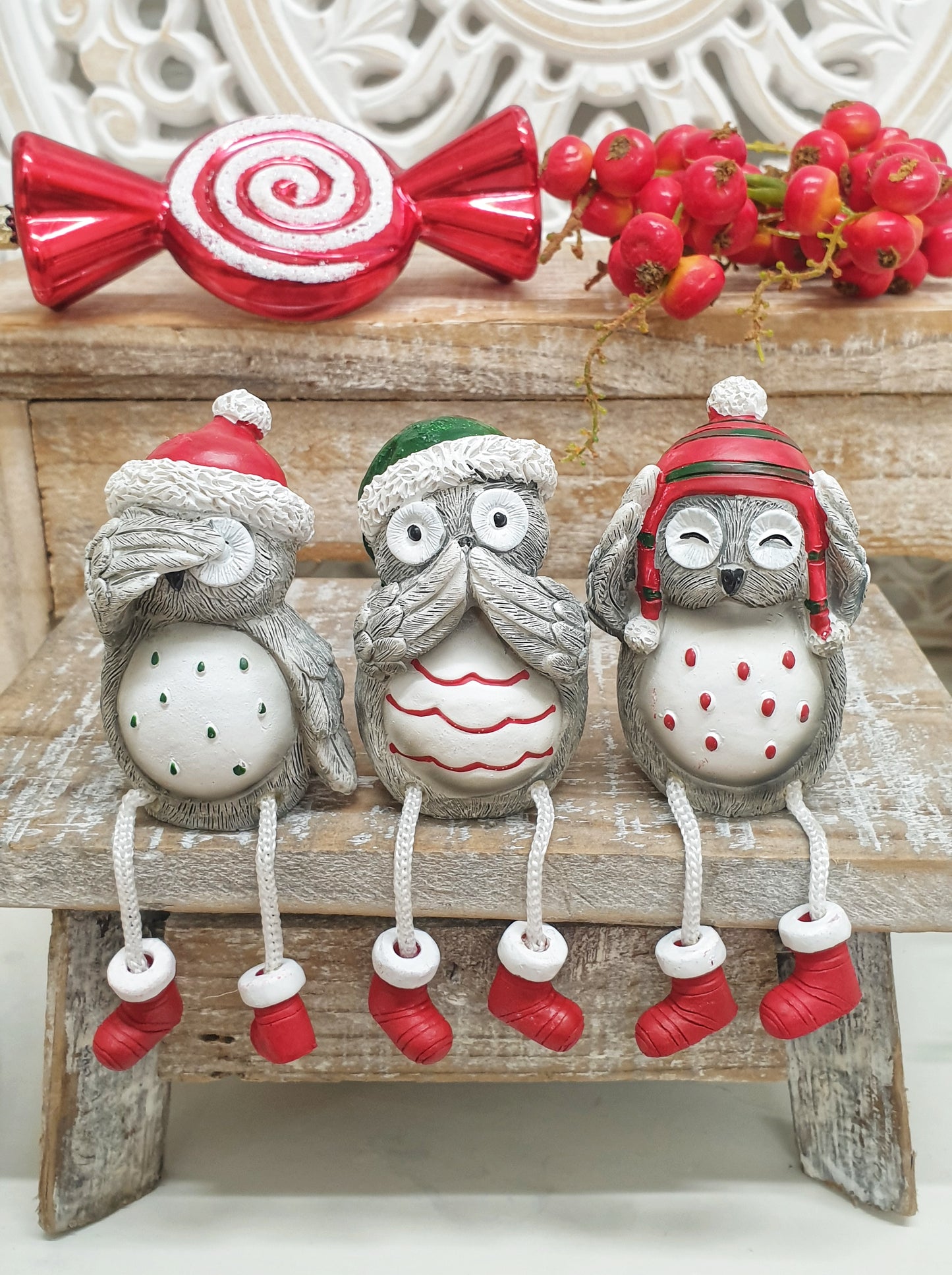 See/Hear/Speak No Evil Owls