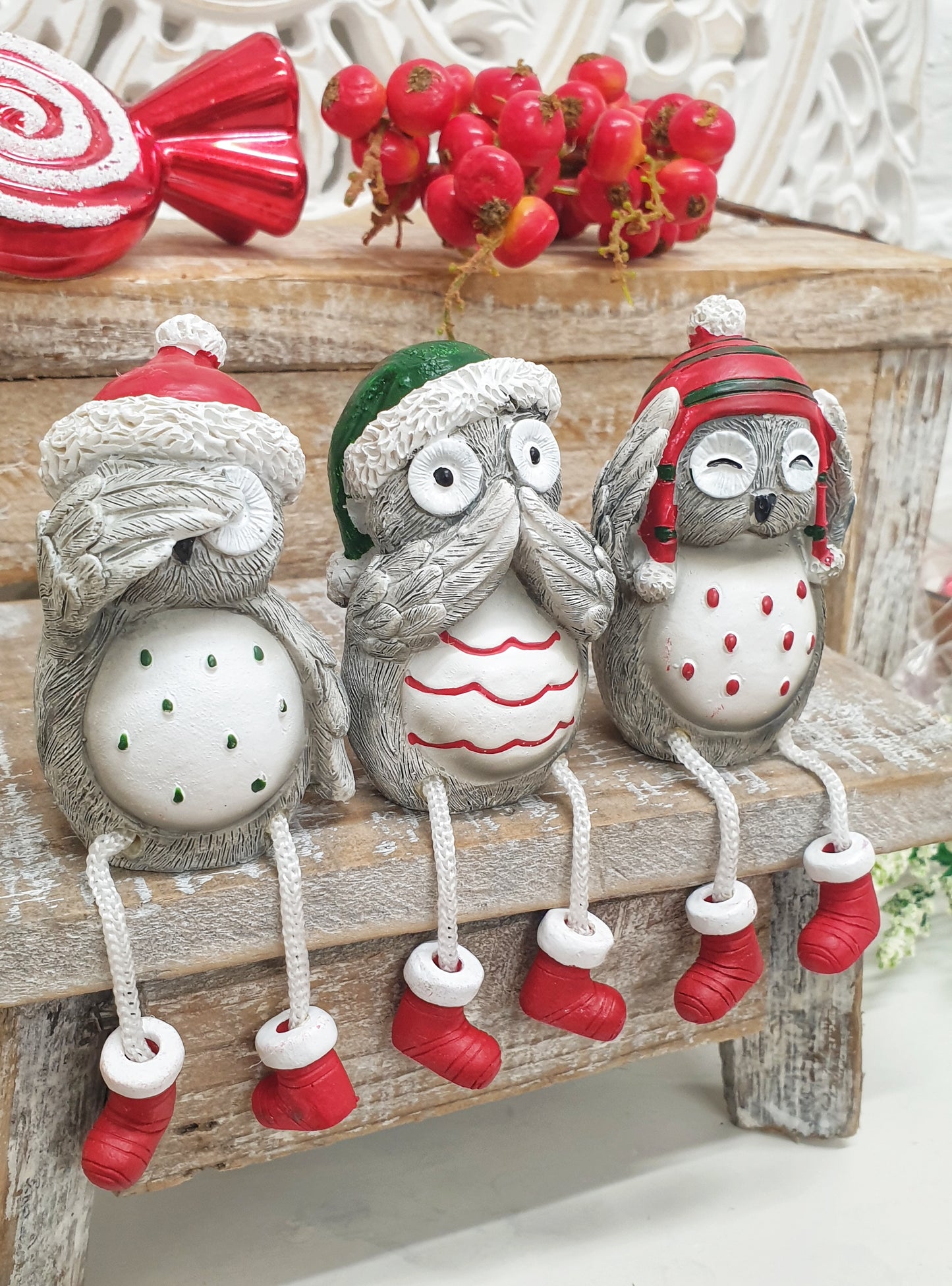 See/Hear/Speak No Evil Owls